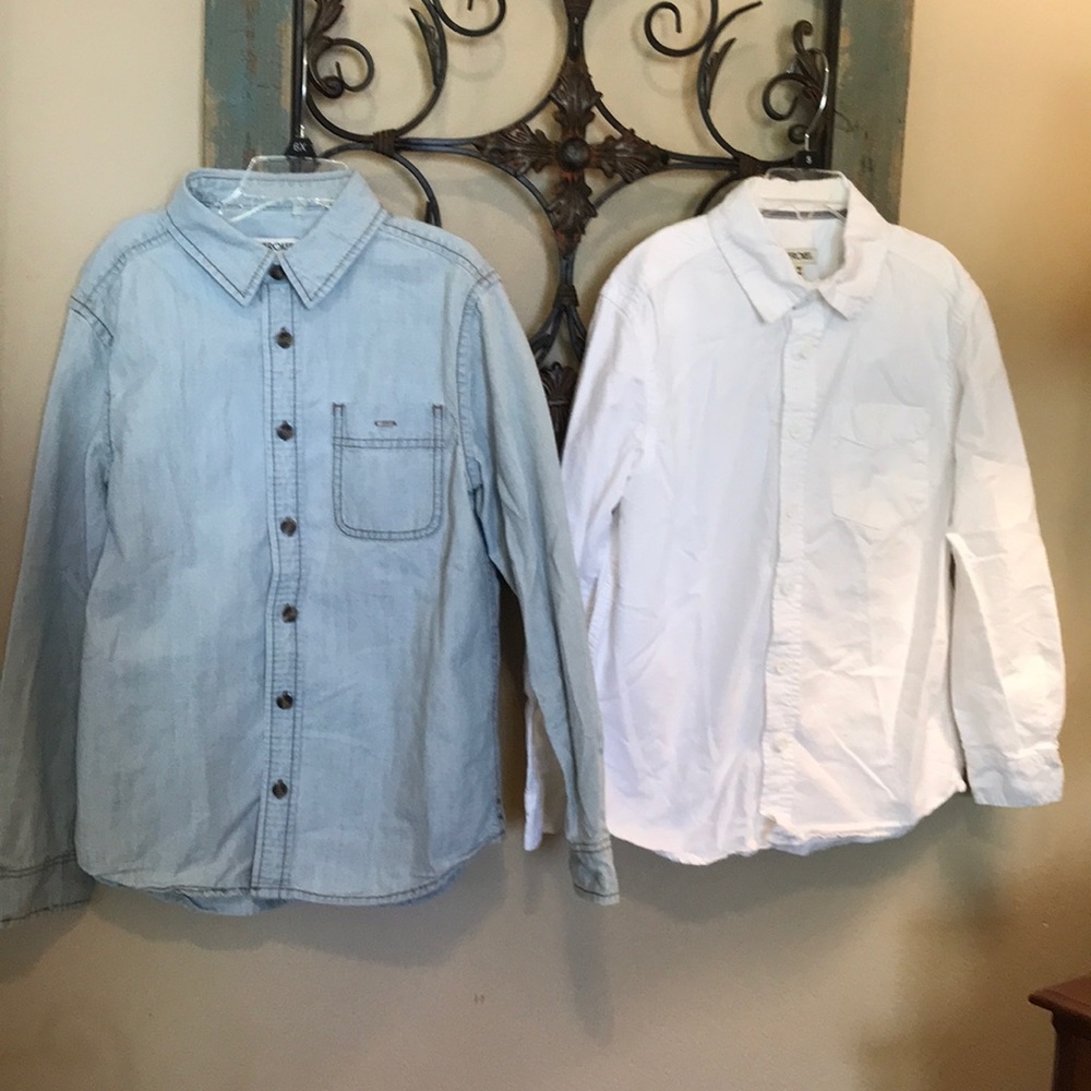 2 boys size 8/10 Cherokee long sleeve shirts